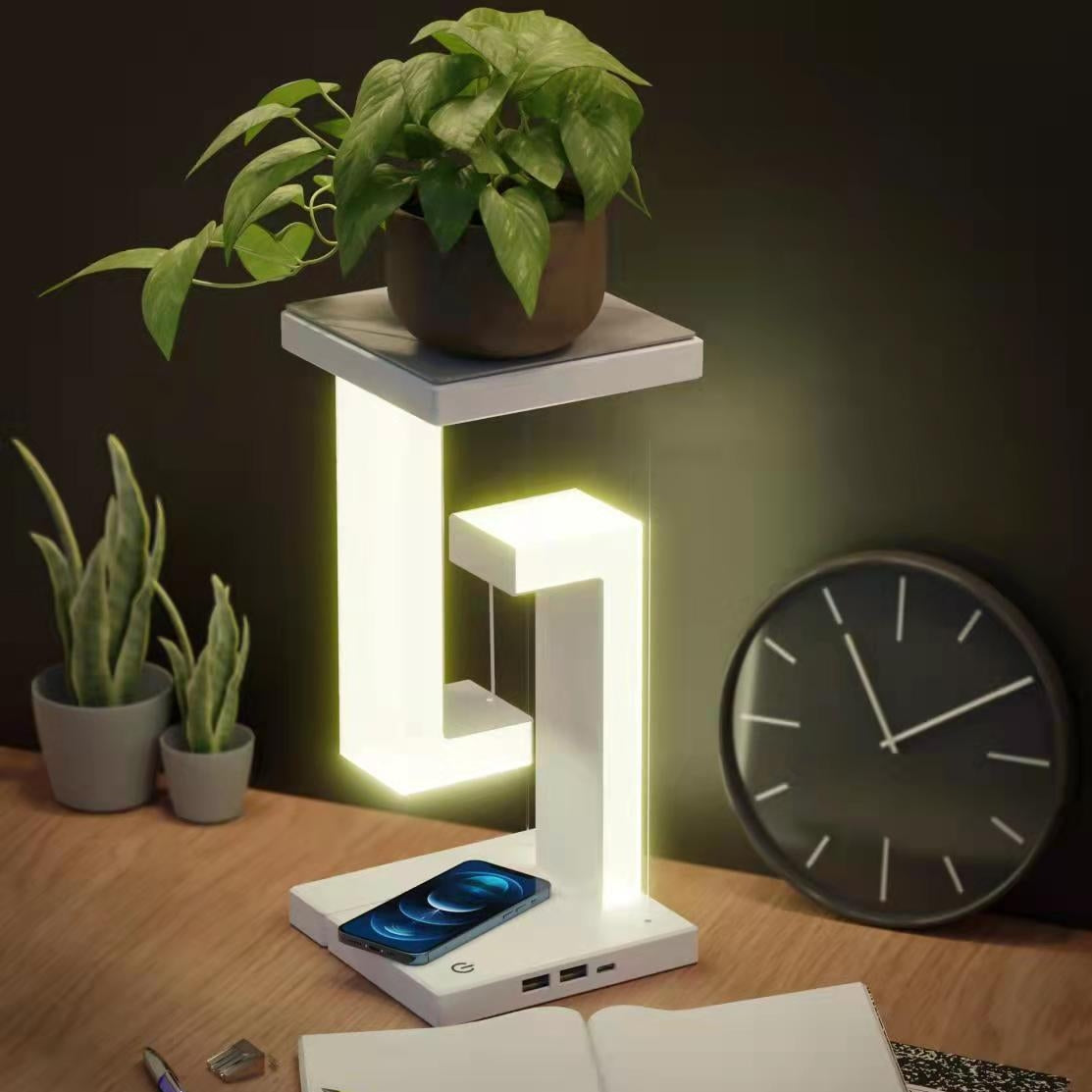 Floating LED Lamp with Wireless Charging