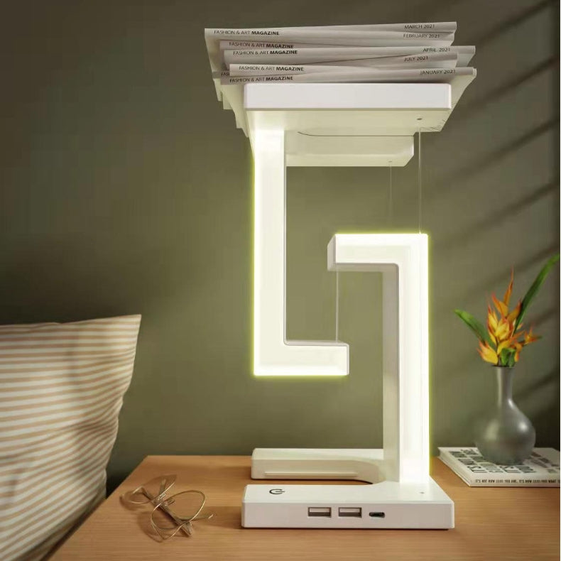 Floating LED Lamp with Wireless Charging