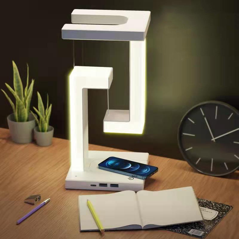 Floating LED Lamp with Wireless Charging